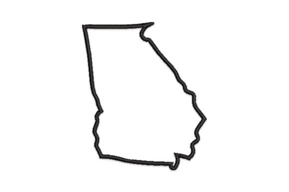 Georgia State Map Embroidery Review for Apparel