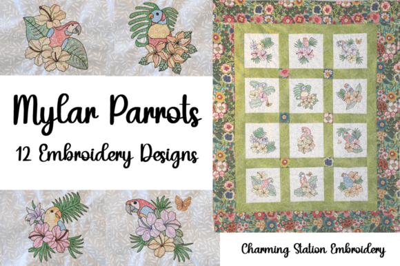 Mylar Parrots: A Vibrant Holiday Embroidery Review