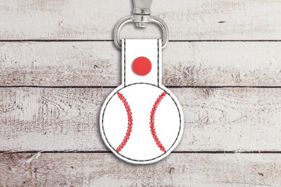 Review: Baseball ITH Key Fob Applique Design