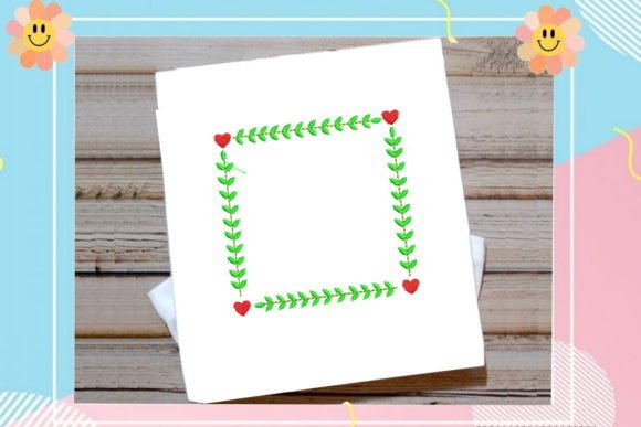 Review: Floral Border Frame with Heart Design