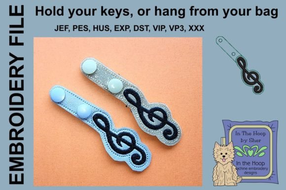 Review: Treble Clef Key Fob or Bag Tag Design