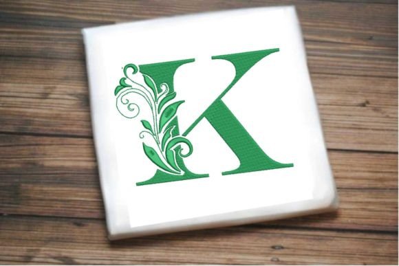 Reviewing Elegant Floral Alphabet Letter K