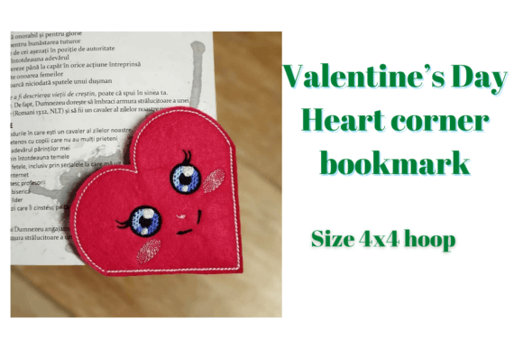 Reviewing the Valentine’s Day Heart Corner Bookmark